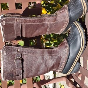 Sorel Hand Crafted Water Proof Leather and Rubber Boots 6
